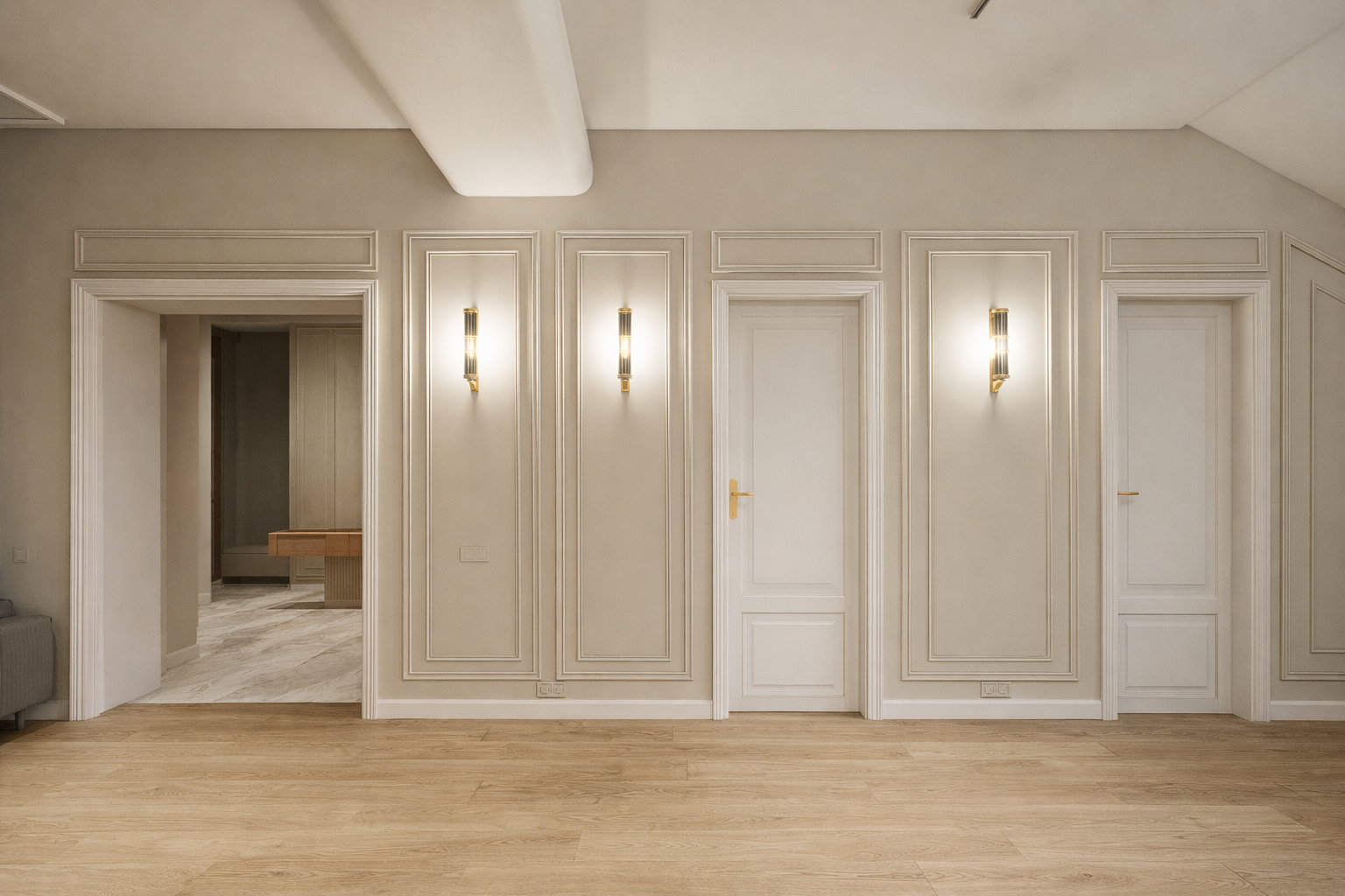 Жилой Дом, Дизайн проект первого этажа 