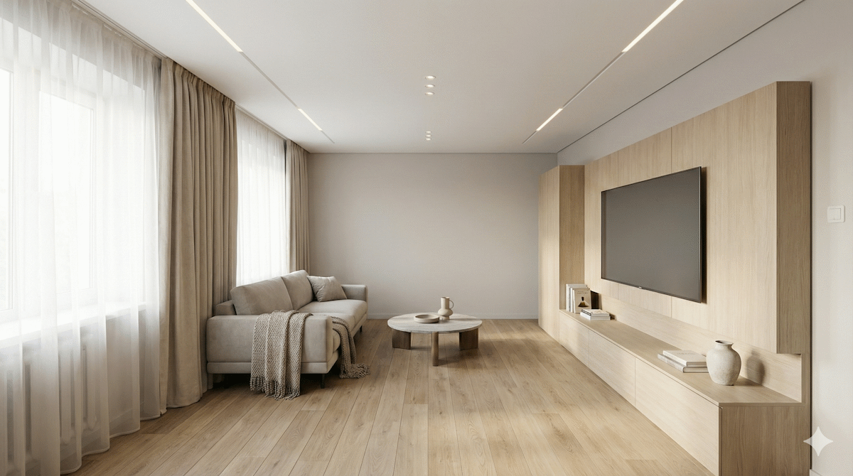 Гостиная Асель - После